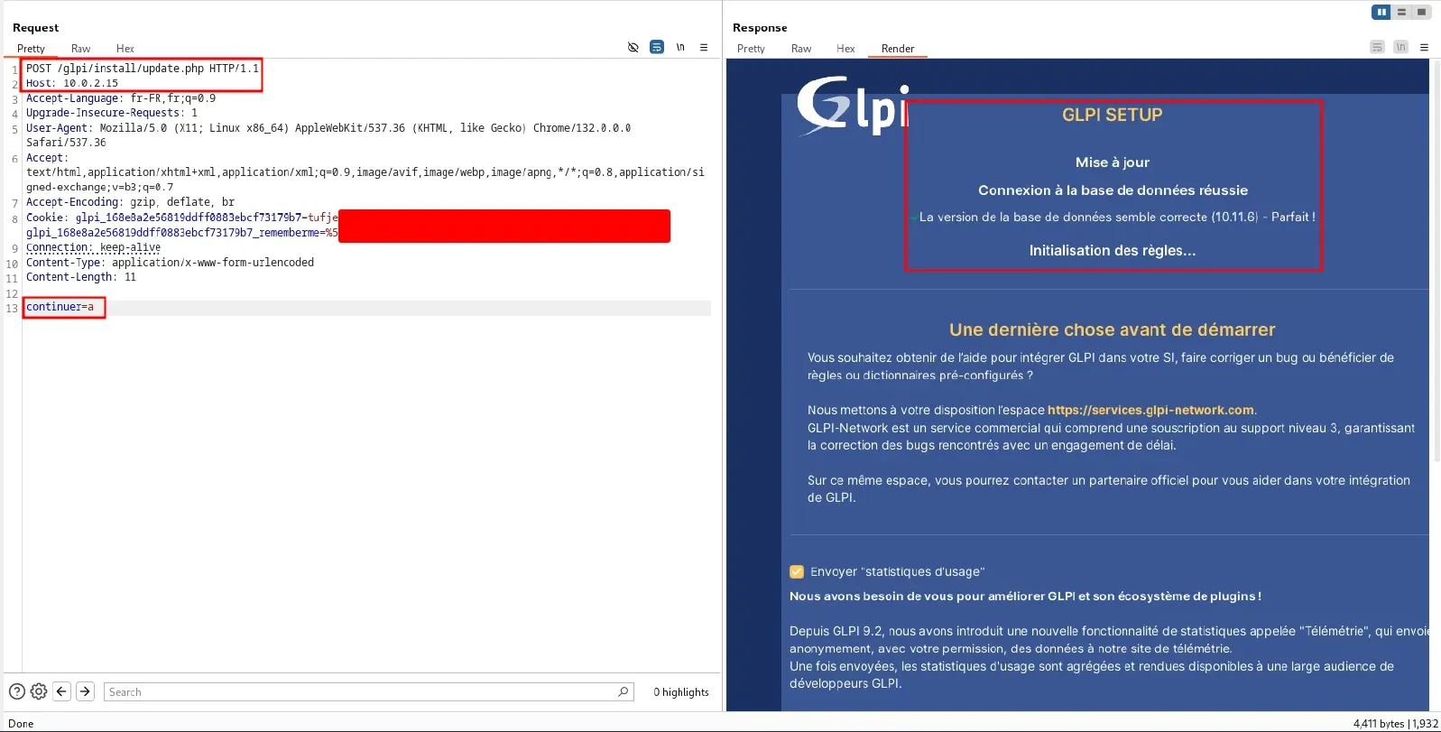 [CVE-2025-25192] Unauthorized access to debug mode in GLPI