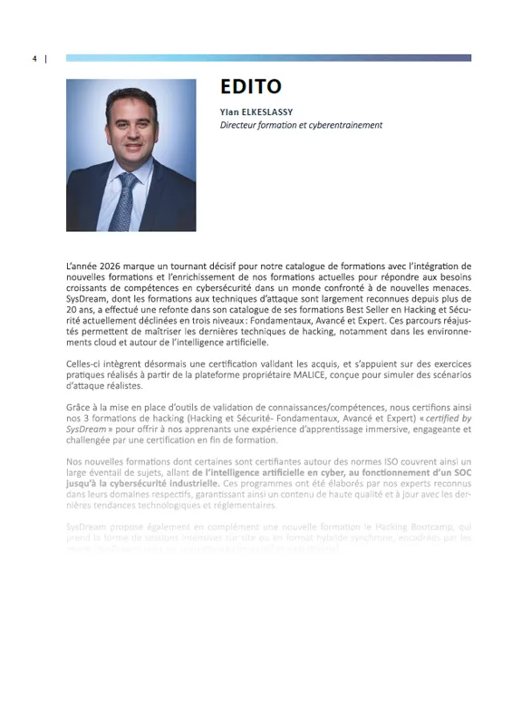 Catalogue de formation 2025