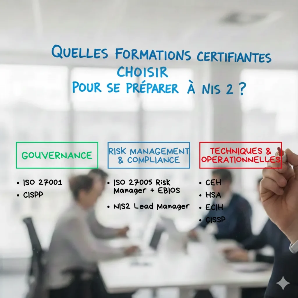 Quelles formations certifiantes choisir pour se préparer à NIS 2 ?
