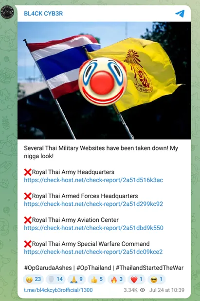 RAPPORT : Thaïlande–Cambodge, que révèle l’escalade des cyberattaques ?