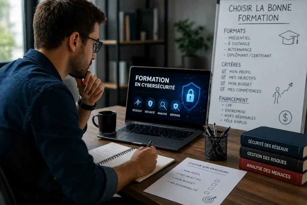Formation en cybersécurité : comment choisir le bon parcours selon son profil et son budget ?