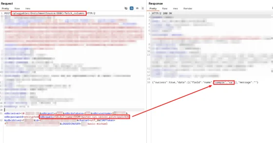 Rapport de vulnérabilité : plugin « ODBC Enrichment » de Guardsix (Logpoint)
